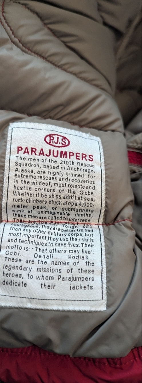 Parajumpers Light Long Bear Jacket M Red | Fur Hood Down Puffer Coat PJS - Picture 9 of 11
